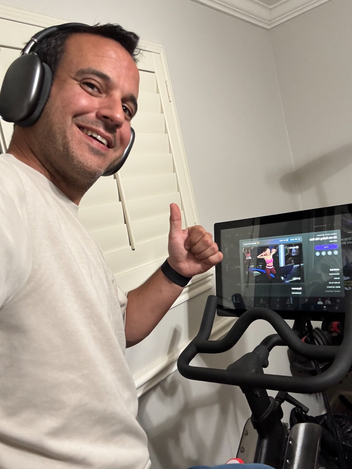Diego Bustillos - AirPods Max and Peleton Bike